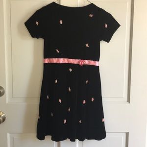 My Twin Rosebud Velvet Dress - Adorable - Girls M